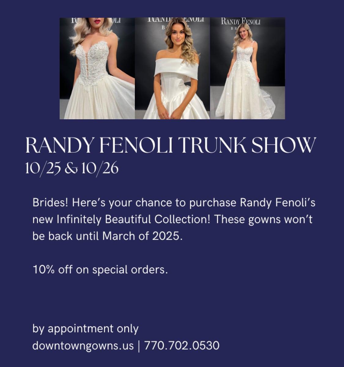 Randy Fenoli Trunk Show october 2024