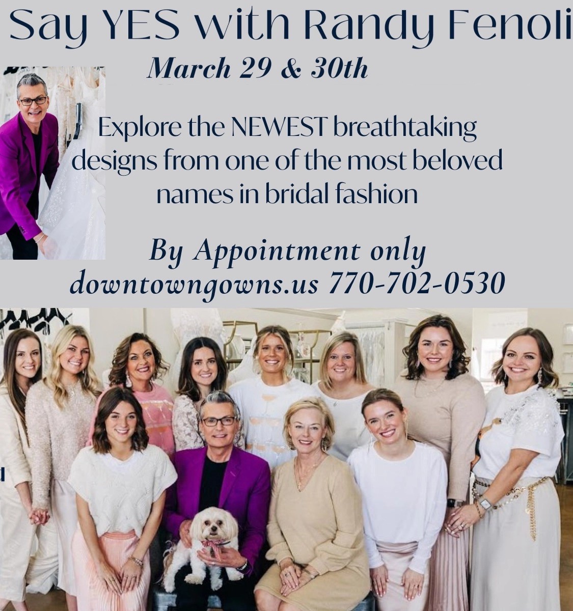 Say Yes with Randy Fenoli at Downtown Gowns Mobile